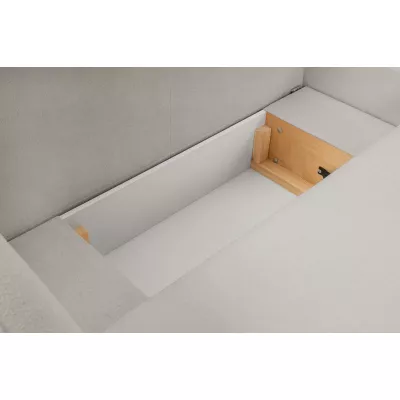 Rozkládací sedačka s úložným prostorem COBOURG 1 - světlá šedá 2, pravý roh