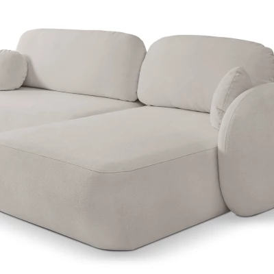 Rozkládací sedačka s úložným prostorem COBOURG 1 - světlá šedá 2, pravý roh