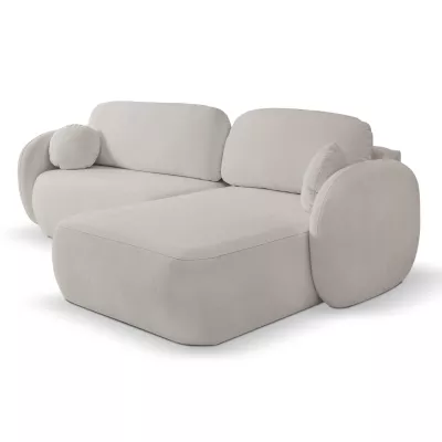 Rozkládací sedačka s úložným prostorem COBOURG 1 - světlá šedá 2, pravý roh