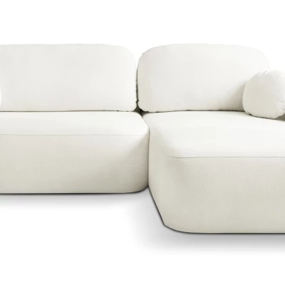 Rozkládací sedačka s úložným prostorem COBOURG 1 - smetanová, pravý roh