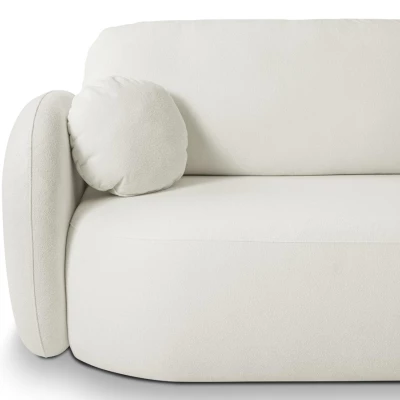 Rozkládací sedačka s úložným prostorem COBOURG 1 - smetanová, pravý roh