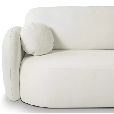 Rozkládací sedačka s úložným prostorem COBOURG 1 - smetanová, levý roh