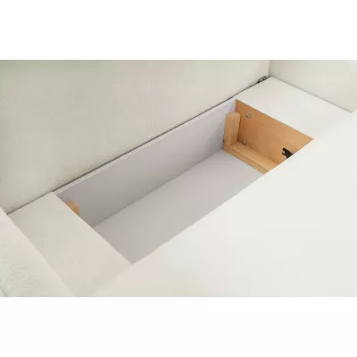 Rozkládací sedačka s úložným prostorem COBOURG 1 - smetanová, levý roh