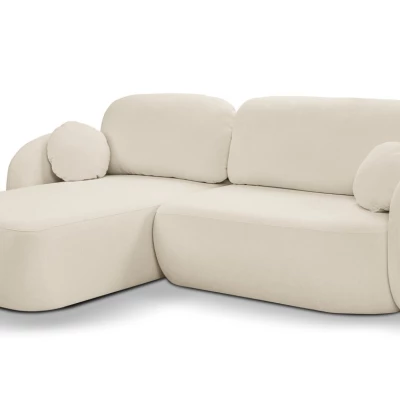 Rozkládací sedačka s úložným prostorem COBOURG 1 - ecru, levý roh