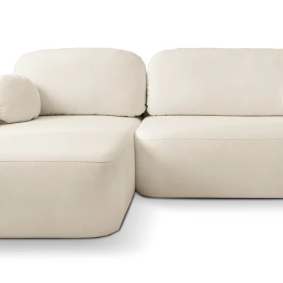 Rozkládací sedačka s úložným prostorem COBOURG 1 - ecru, levý roh