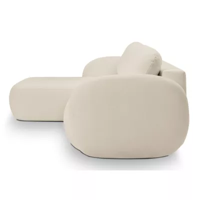 Rozkládací sedačka s úložným prostorem COBOURG 1 - ecru, levý roh