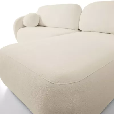 Rozkládací sedačka s úložným prostorem COBOURG 1 - ecru, levý roh