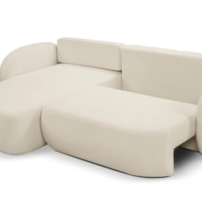 Rozkládací sedačka s úložným prostorem COBOURG 1 - ecru, levý roh