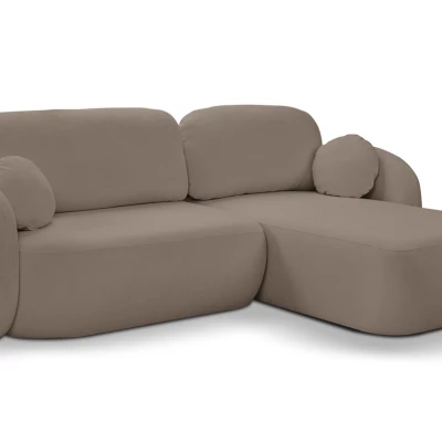 Rozkládací sedačka s úložným prostorem COBOURG 1 - latte, pravý roh