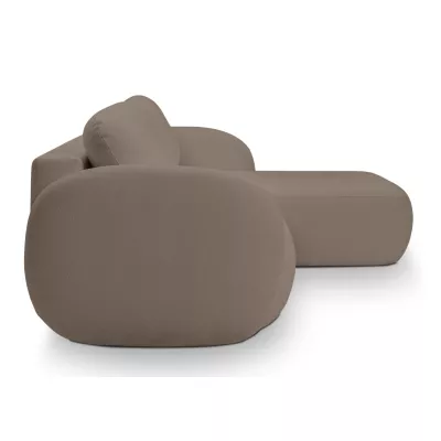 Rozkládací sedačka s úložným prostorem COBOURG 1 - latte, pravý roh