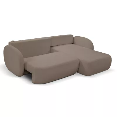 Rozkládací sedačka s úložným prostorem COBOURG 1 - latte, pravý roh