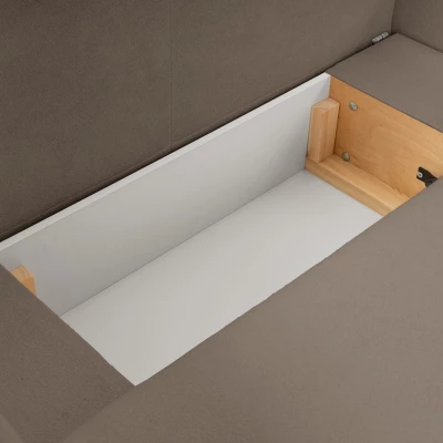 Rozkládací sedačka s úložným prostorem COBOURG 1 - latte, pravý roh