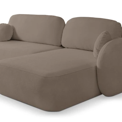 Rozkládací sedačka s úložným prostorem COBOURG 1 - latte, pravý roh