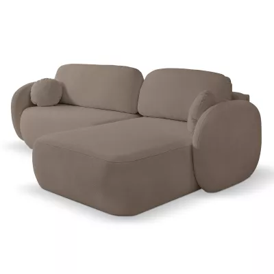 Rozkládací sedačka s úložným prostorem COBOURG 1 - latte, pravý roh