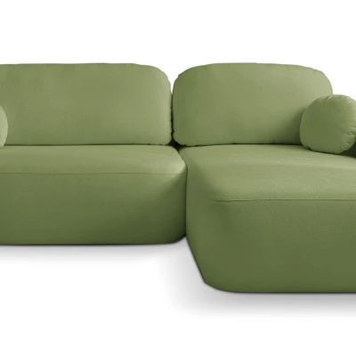 Rozkládací sedačka s úložným prostorem COBOURG 1 - zelená, pravý roh