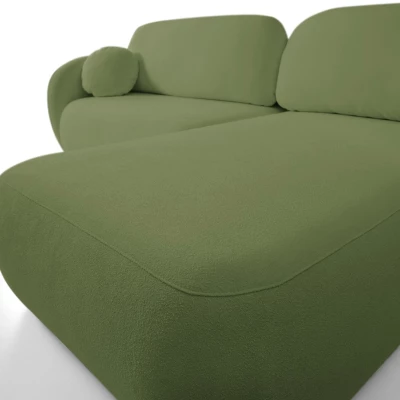 Rozkládací sedačka s úložným prostorem COBOURG 1 - zelená, pravý roh
