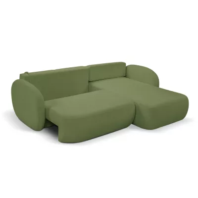 Rozkládací sedačka s úložným prostorem COBOURG 1 - zelená, pravý roh