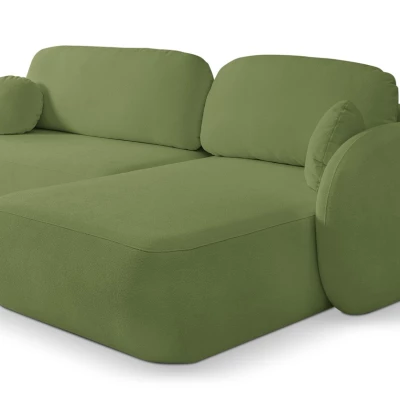 Rozkládací sedačka s úložným prostorem COBOURG 1 - zelená, pravý roh