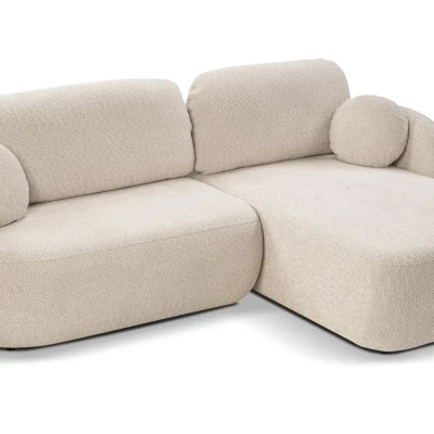 Rozkládací sedačka s úložným prostorem COBOURG 1 - světlá béžová, pravý roh