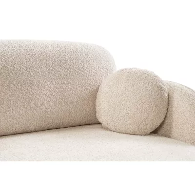 Rozkládací sedačka s úložným prostorem COBOURG 1 - světlá béžová, pravý roh