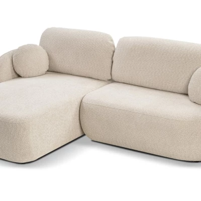 Rozkládací sedačka s úložným prostorem COBOURG 1 - světlá béžová, levý roh