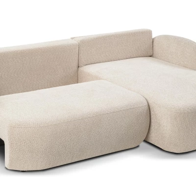 Rozkládací sedačka s úložným prostorem COBOURG 1 - světlá béžová, pravý roh