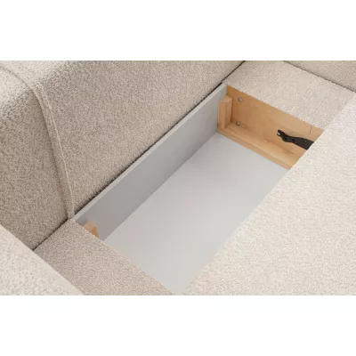 Rozkládací sedačka s úložným prostorem COBOURG 1 - světlá béžová, pravý roh