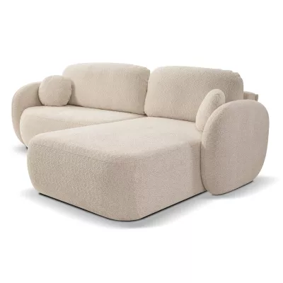 Rozkládací sedačka s úložným prostorem COBOURG 1 - světlá béžová, pravý roh