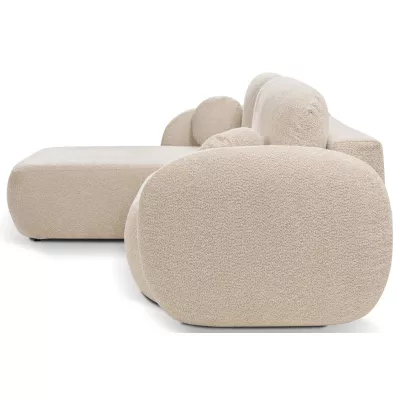 Rozkládací sedačka s úložným prostorem COBOURG 1 - světlá béžová, levý roh