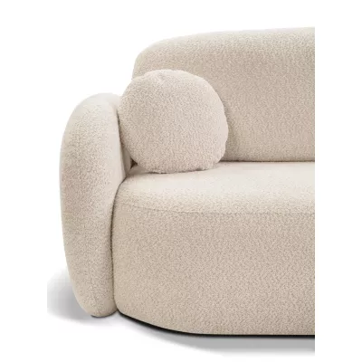 Rozkládací sedačka s úložným prostorem COBOURG 1 - světlá béžová, levý roh