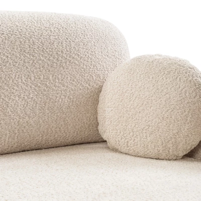 Rozkládací sedačka s úložným prostorem COBOURG 1 - světlá béžová, levý roh