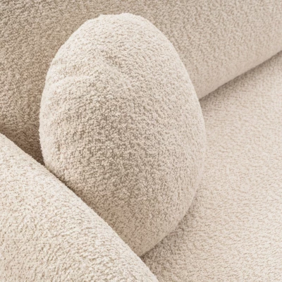 Rozkládací sedačka s úložným prostorem COBOURG 1 - světlá béžová, levý roh