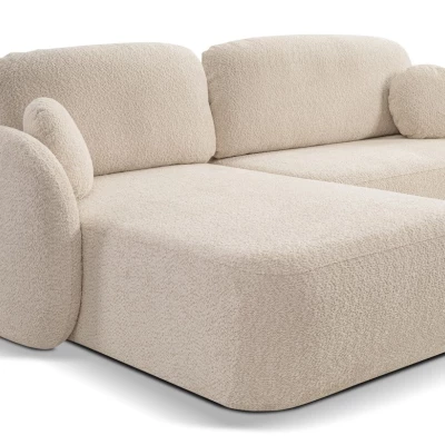 Rozkládací sedačka s úložným prostorem COBOURG 1 - světlá béžová, levý roh