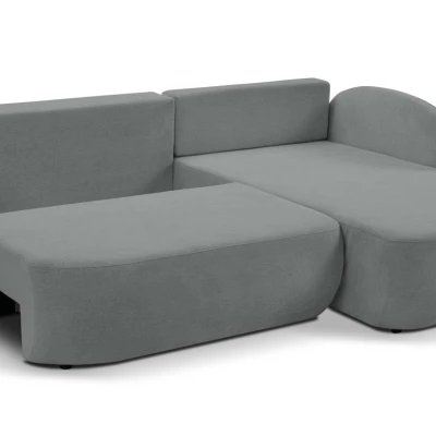 Rozkládací sedačka s úložným prostorem COBOURG 1 - tmavá šedá 1, pravý roh