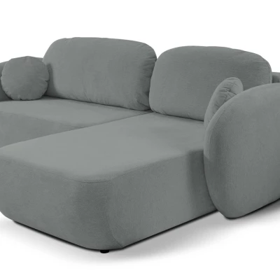 Rozkládací sedačka s úložným prostorem COBOURG 1 - tmavá šedá 1, pravý roh