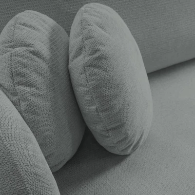 Rozkládací sedačka s úložným prostorem COBOURG 1 - tmavá šedá 1, pravý roh