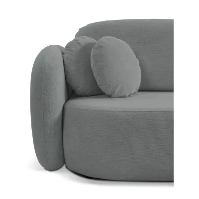 Rozkládací sedačka s úložným prostorem COBOURG 1 - tmavá šedá 1, pravý roh