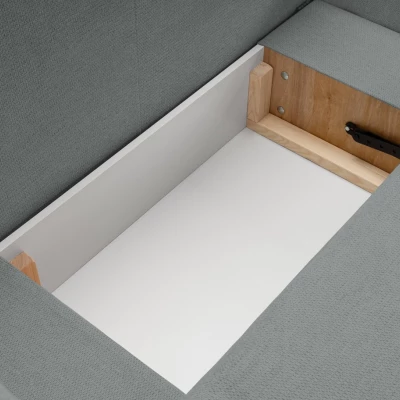 Rozkládací sedačka s úložným prostorem COBOURG 1 - tmavá šedá 1, pravý roh