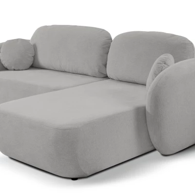 Rozkládací sedačka s úložným prostorem COBOURG 1 - světlá šedá 1, pravý roh