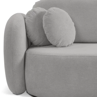 Rozkládací sedačka s úložným prostorem COBOURG 1 - světlá šedá 1, pravý roh