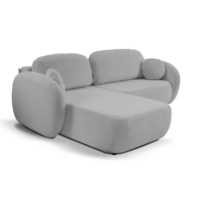 Rozkládací sedačka s úložným prostorem COBOURG 1 - světlá šedá 1, levý roh