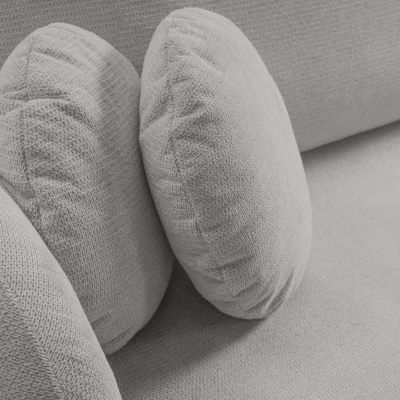 Rozkládací sedačka s úložným prostorem COBOURG 1 - světlá šedá 1, levý roh