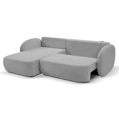 Rozkládací sedačka s úložným prostorem COBOURG 1 - světlá šedá 1, levý roh