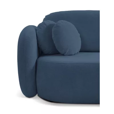 Rozkládací sedačka s úložným prostorem COBOURG 1 - modrá, pravý roh