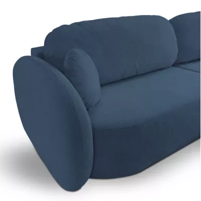 Rozkládací sedačka s úložným prostorem COBOURG 1 - modrá, pravý roh