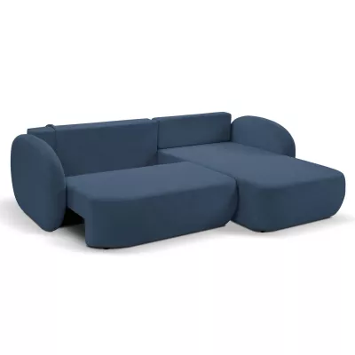 Rozkládací sedačka s úložným prostorem COBOURG 1 - modrá, pravý roh