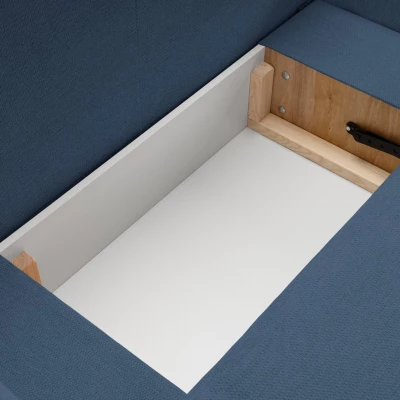 Rozkládací sedačka s úložným prostorem COBOURG 1 - modrá, pravý roh