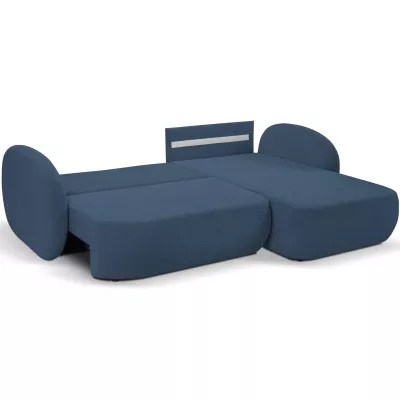Rozkládací sedačka s úložným prostorem COBOURG 1 - modrá, pravý roh