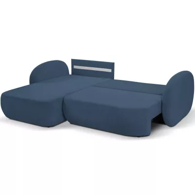 Rozkládací sedačka s úložným prostorem COBOURG 1 - modrá, levý roh