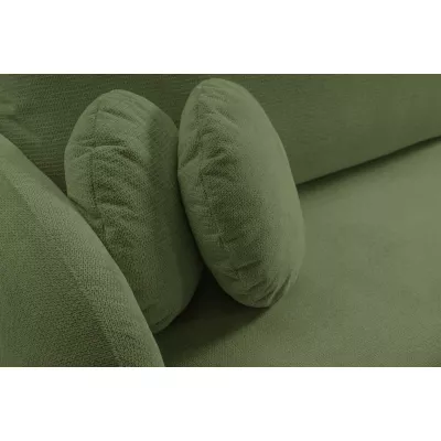 Rozkládací sedačka s úložným prostorem COBOURG 1 - tmavá zelená, pravý roh